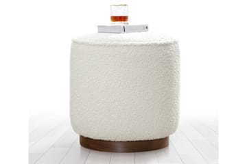 Sittepuff Monterey 42 cm - Hvit - Møbler - Stoler - Krakk - Puff