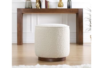 Sittepuff Monterey 42 cm - Hvit - Møbler - Stoler - Krakk - Puff