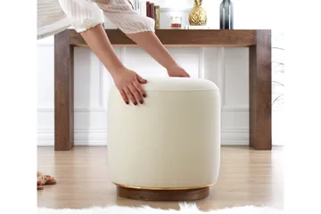 Sittepuff New Britain 42 cm - Beige - Møbler - Stoler - Krakk - Puff