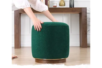 Sittepuff New Britain 42 cm - Mørkegrønn - Møbler - Stoler - Krakk - Puff