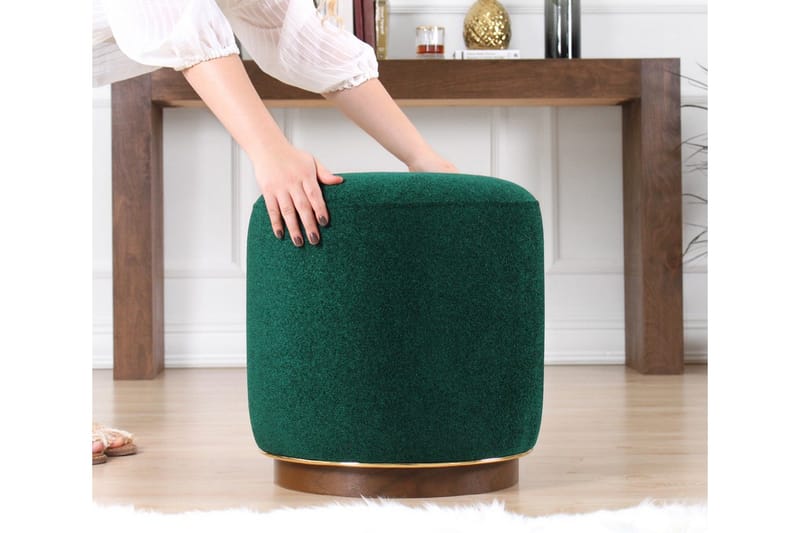 Sittepuff New Britain 42 cm - Mørkegrønn - Møbler - Stoler - Krakk - Puff