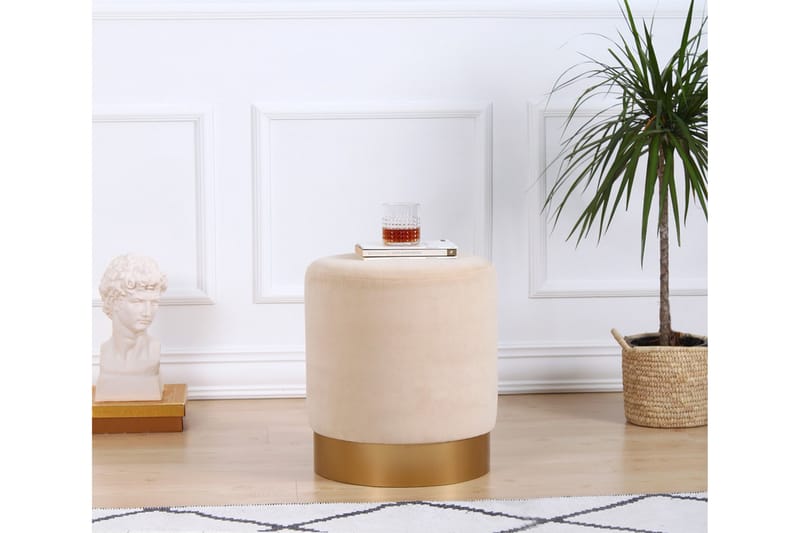 Sittepuff Rockville 40 cm - Beige - Møbler - Stoler - Krakk - Puff