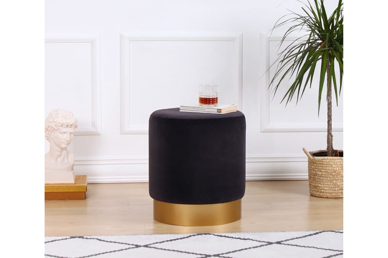 Sittepuff Rockville 40 cm - Grå - Møbler - Stoler - Krakk - Puff