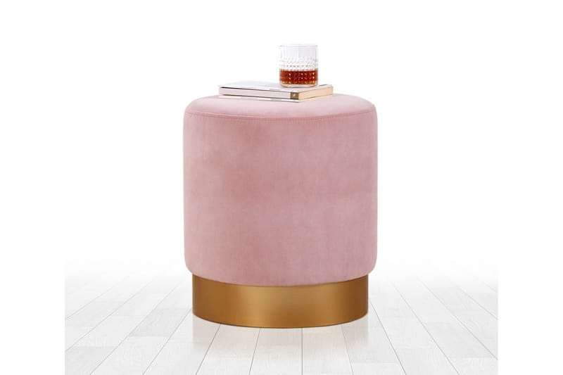Sittepuff Rockville 40 cm - Rosa - Møbler - Stoler - Krakk - Puff