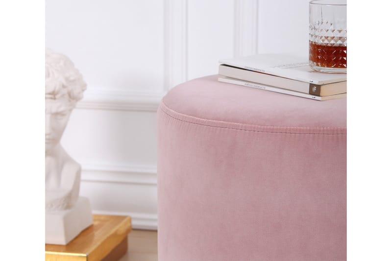 Sittepuff Rockville 40 cm - Rosa - Møbler - Stoler - Krakk - Puff
