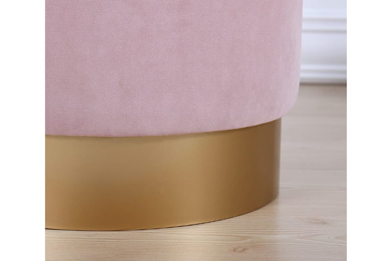 Sittepuff Rockville 40 cm - Rosa - Møbler - Stoler - Krakk - Puff