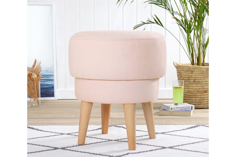 Sittepuff Veccio 47 cm - Rosa - Møbler - Stoler - Krakk - Puff