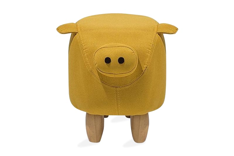 Sittepuff Piggy 50 cm - Gul - Puff