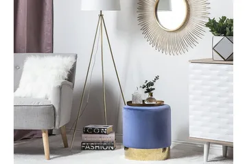 Sophia Sittepuff 39 cm - Blå - Møbler - Stoler - Krakk - Puff