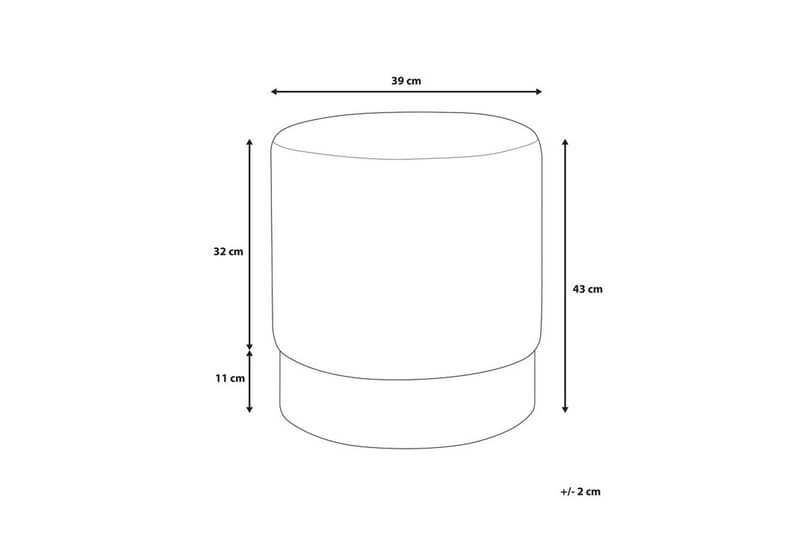 Sophia Sittepuff 39 cm - Blå - Møbler - Stoler - Krakk - Puff