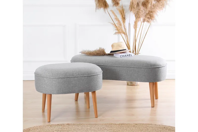 Sparks Sittepuff 63 cm - Grå - Møbler - Stoler - Krakk - Puff