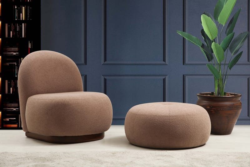 Springhill Sittepuff 55 cm - Brun - Møbler - Stoler - Krakk - Puff