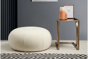 Springhill Sittepuff 55 cm - Hvit - Møbler - Stoler - Krakk - Puff