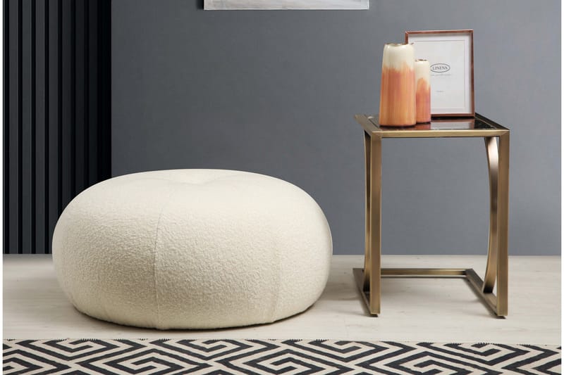 Springhill Sittepuff 55 cm - Hvit - Møbler - Stoler - Krakk - Puff