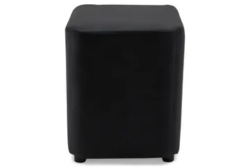 Square Puff Lær - Svart - Møbler - Stoler - Krakk - Puff