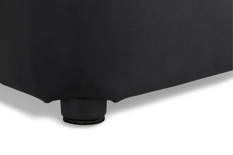 Square Puff Lær - Svart - Møbler - Stoler - Krakk - Puff