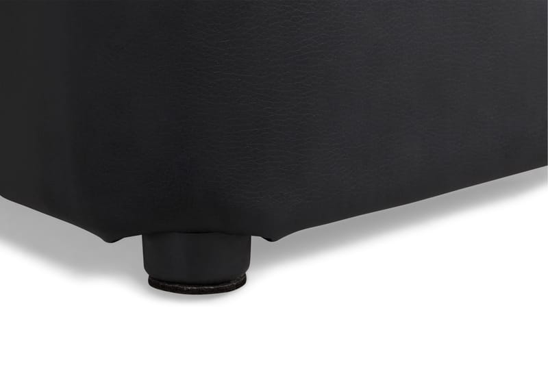 Square Puff Lær - Svart - Møbler - Stoler - Krakk - Puff