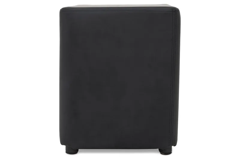 Square Puff Lær - Svart - Møbler - Stoler - Krakk - Puff