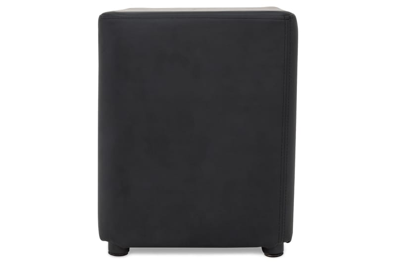 Square Puff Lær - Svart - Møbler - Stoler - Krakk - Puff