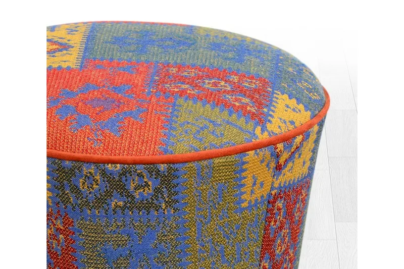 Sweetwater Sittepuff 42 cm - Rød/Blå - Møbler - Stoler - Krakk - Puff