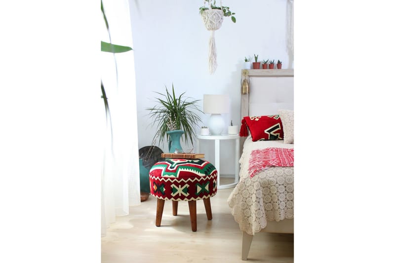 Tarrytown Sittepuff 46 cm - Flerfarget - Møbler - Stoler - Krakk - Puff