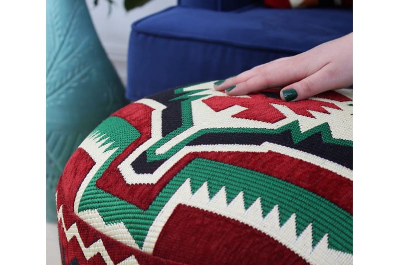 Tarrytown Sittepuff 46 cm - Flerfarget - Møbler - Stoler - Krakk - Puff