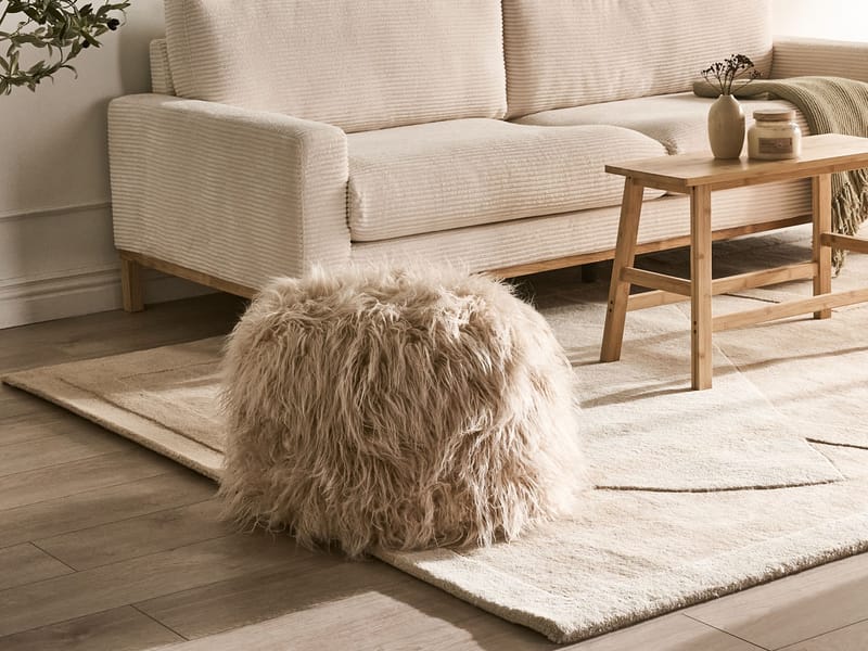 Puff Tukki 50x50 cm - Beige - Møbler - Stoler - Krakk - Puff