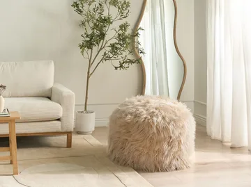 Puff Tukki 70x70 cm - Lys beige - Møbler - Stoler - Krakk - Puff