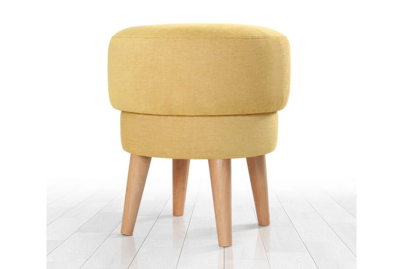 Veccio Sittepuff 47 cm - Gul - Møbler - Stoler - Krakk - Puff