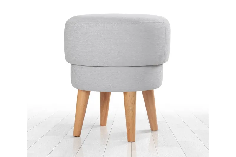 Veccio Sittepuff 47 cm - Lysegrå - Møbler - Stoler - Krakk - Puff