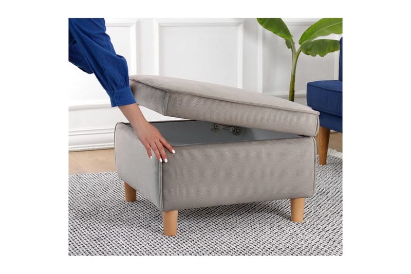 Puff Veyacen Brun - Brun - Møbler - Stoler - Krakk - Fotskammel