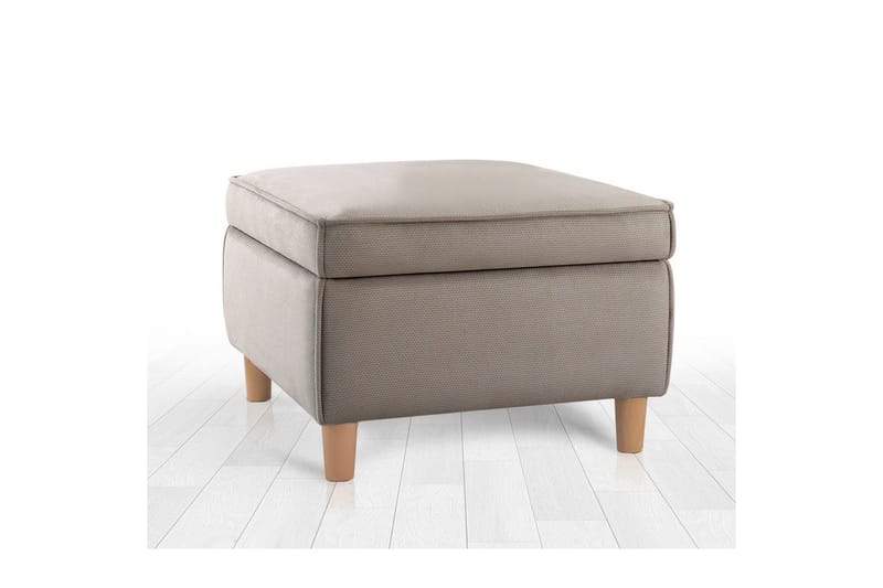 Puff Veyacen Brun - Brun - Møbler - Stoler - Krakk - Fotskammel