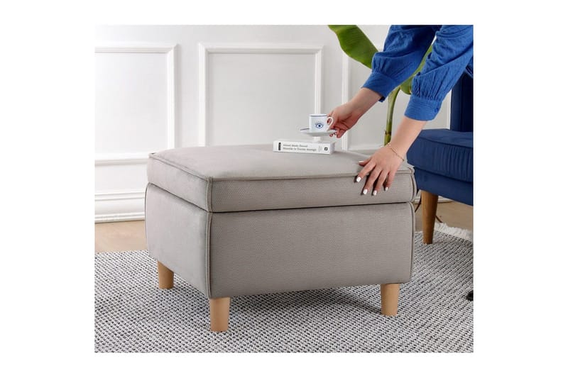 Puff Veyacen Brun - Brun - Møbler - Stoler - Krakk - Fotskammel