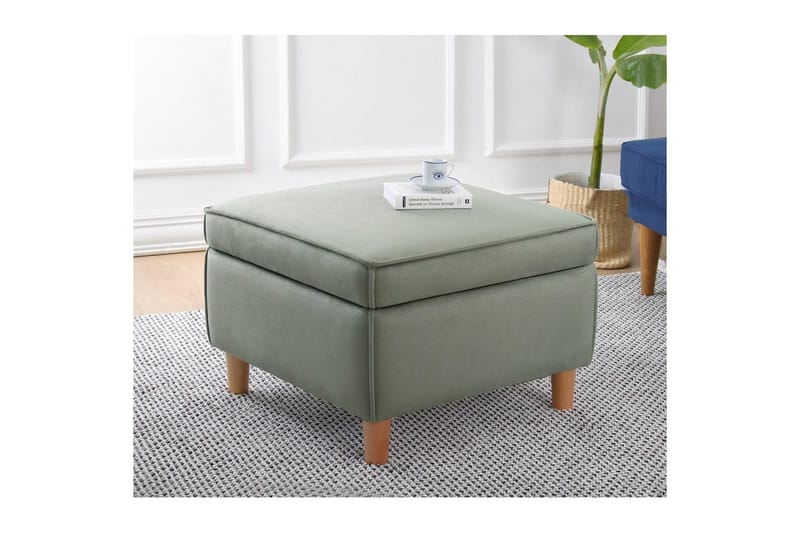 Puff Veyacen Grønn - Grønn - Møbler - Stoler - Krakk - Fotskammel