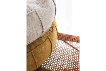 Vintage Sittepuff 60 cm - Gul - Møbler - Stoler - Krakk - Puff