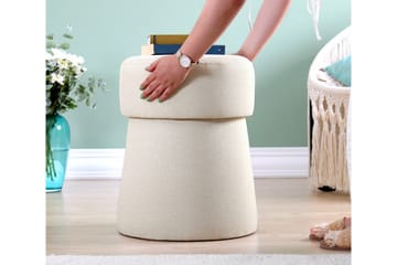 Waterford Sittepuff 40 cm - Beige - Møbler - Stoler - Krakk - Puff