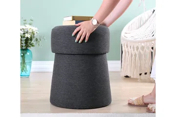 Waterford Sittepuff 40 cm - Grå - Møbler - Stoler - Krakk - Puff