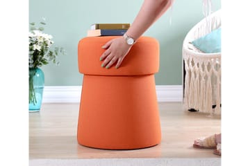 Waterford Sittepuff 40 cm - Oransje - Møbler - Stoler - Krakk - Puff
