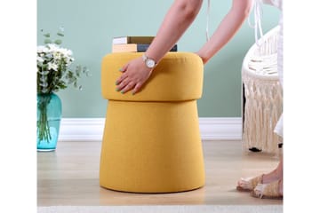 Waterford Sittepuff 40 cm - Sennepsgul - Møbler - Stoler - Krakk - Puff