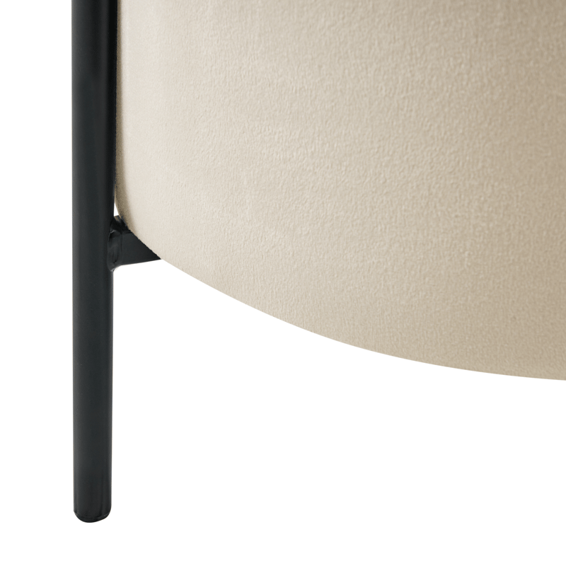 Puff Wenona - Lys beige - Møbler - Stoler - Krakk - Puff