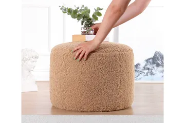 Whitman Sittepuff 54 cm - Brun - Møbler - Stoler - Krakk - Puff