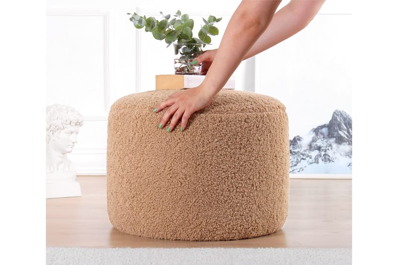 Whitman Sittepuff 54 cm - Brun - Møbler - Stoler - Krakk - Puff