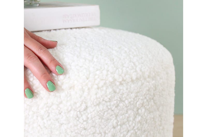 Whitman Sittepuff 54 cm - Hvit - Møbler - Stoler - Krakk - Puff