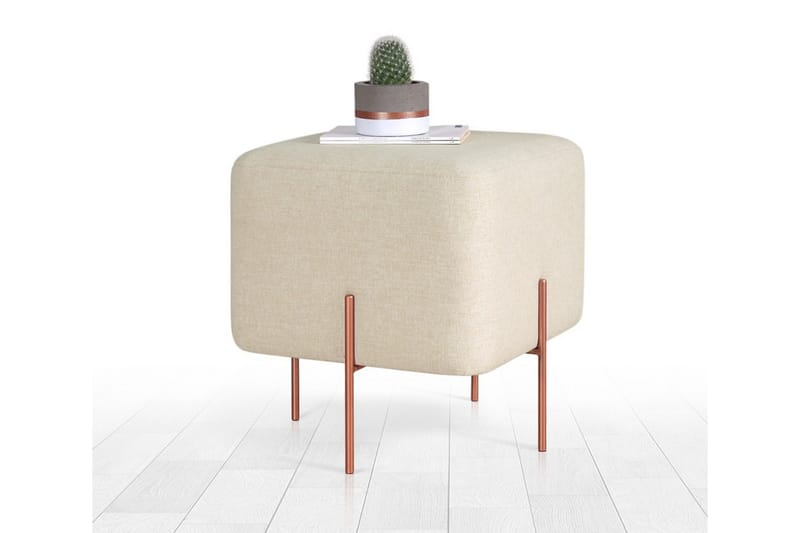 Yellowknife Sittepuff 40 cm - Beige - Møbler - Stoler - Krakk - Puff