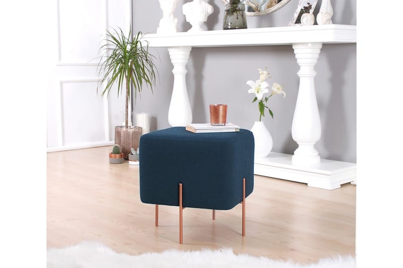 Yellowknife Sittepuff 40 cm - Blå - Møbler - Stoler - Krakk - Puff