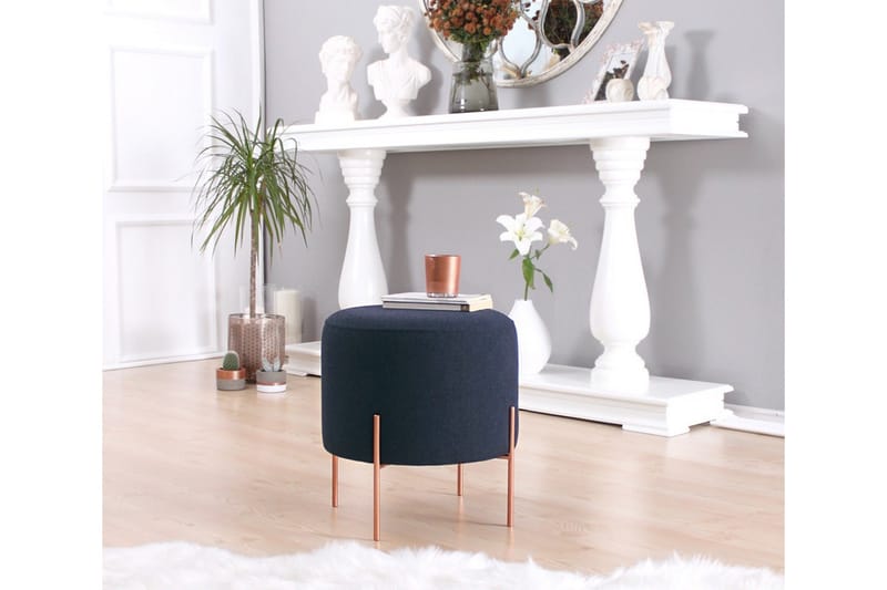 Yellowknife Sittepuff 40 cm - Blå - Møbler - Stoler - Krakk - Puff