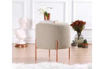 Yellowknife Sittepuff 40 cm - Brun - Møbler - Stoler - Krakk - Puff