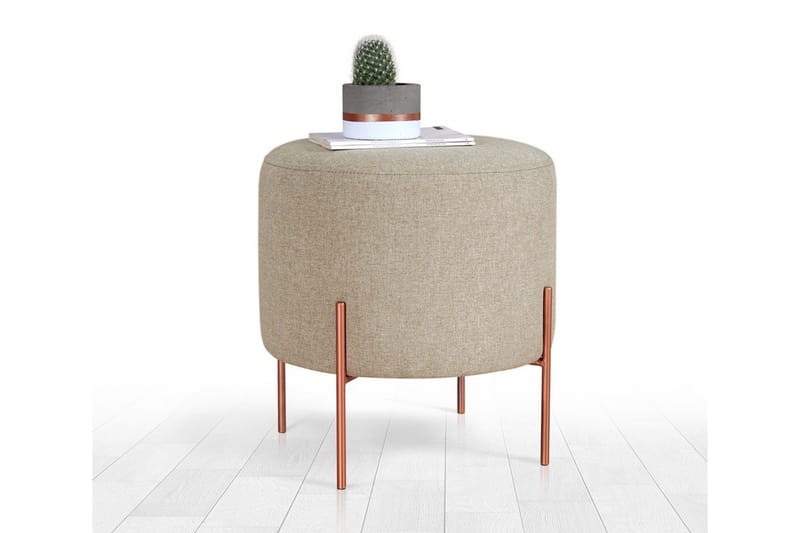 Yellowknife Sittepuff 40 cm - Brun - Møbler - Stoler - Krakk - Puff