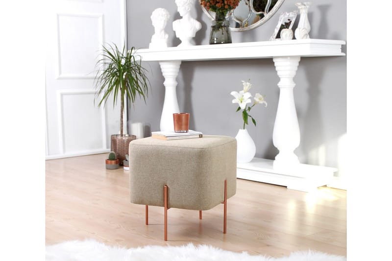 Yellowknife Sittepuff 40 cm - Brun - Møbler - Stoler - Krakk - Puff