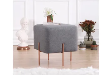 Yellowknife Sittepuff 40 cm - Grå - Møbler - Stoler - Krakk - Puff